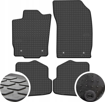 Гумени патосници за автомобил Frogum Audi A1 8X 2010-2018, сет 4 парчиња, црни