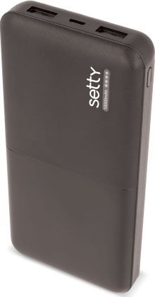 Powerbank Setty, 10000mAh, 2x USB, i zi