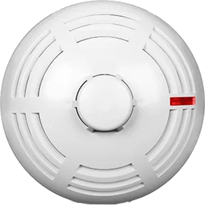 Detektor adresues tymi dhe nxehtësie Satel DMP-400, multisensor, LED sinjalizues, i bardhë