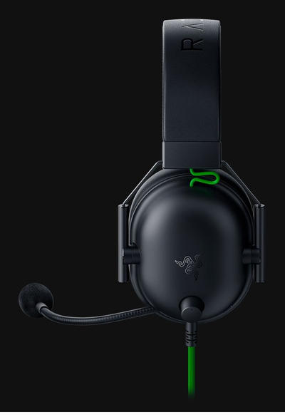 Gejминг слушалки Razer Blackshark V2 X, со кабел, за PlayStation, црни
