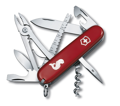Thikë Victorinox Swiss Army ANGLER, e kuqe