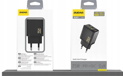 Karikues muri Dudao A26TEU GaN, 25W, me PD dhe QC, i zi