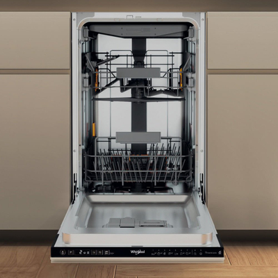 Lavastovilje e integrume Whirlpool WH6IC11BS7LA0, e ngushtë, klasa C, inox