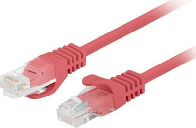 Kabllo rrjeti Lanberg Patchcord Cat.5e UTP, 3m, set 10 copë, e kuqe