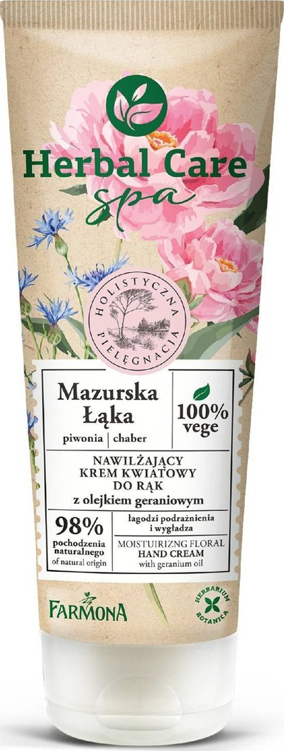 Krem duarsh Farmona Herbal Care Spa Mazurska Łąka, hidratues me vaj geraniumi, 100 ml
