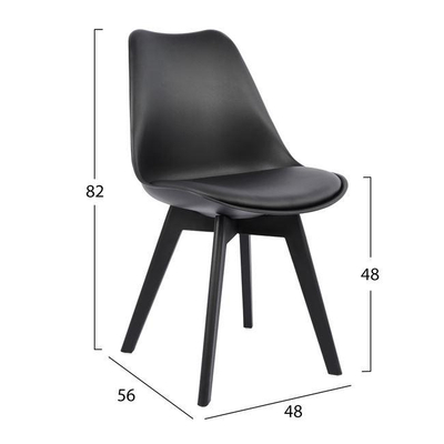 Karrige VEGAS, polipropilen + PU, 47,5×55×82 cm (HM0033.32), zezë