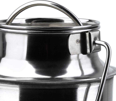 Kantë qumështi Orion Retro, 1.5 L, çelik inox, ngjyrë argjendi