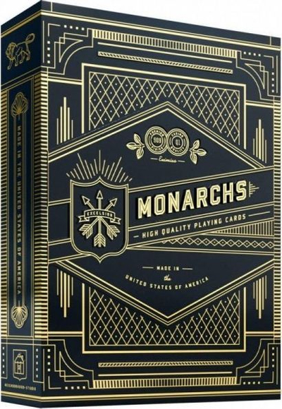 Карти за игра theory11 Monarch, квалитетен картон, луксузен дизајн, темно сина