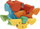 Lodër edukative Chicco 2n1 Transform a Ball ECO Plus, sorter formash, puzzle për tu grumbullu, shumëngjyrëshe