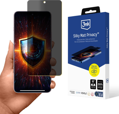 Заштитна фолија 3mk Silky Matt Privacy за OnePlus 13, ефект на приватност, мат, проѕирна