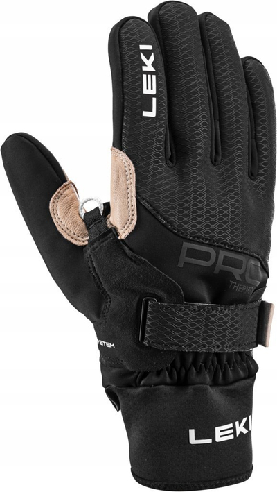 Doreza ski Leki PRC Premium ThermoPlus Shark 9.0, GORE-TEX INFINIUM, të zeza