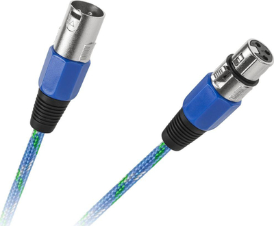 Kabllo XLR - XLR për mikrofon të Canon, 5 m, e kaltër