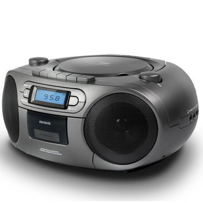 Radio Boombox Portative me Kasetë, Bluetooth dhe AM/FM AIWA BBTC-550MG
