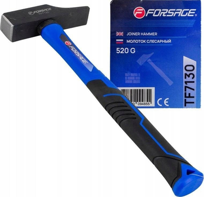 Çekiç metali Forsage F-TF7130, 520g, për llamarinpunues, i zi