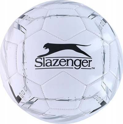 Фудбалска топка Slazenger Size 5, PU, бело-црна