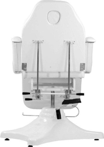 Karrige hidraulike kozmetike Activeshop 234mm, tapiceri PVC, e bardhë