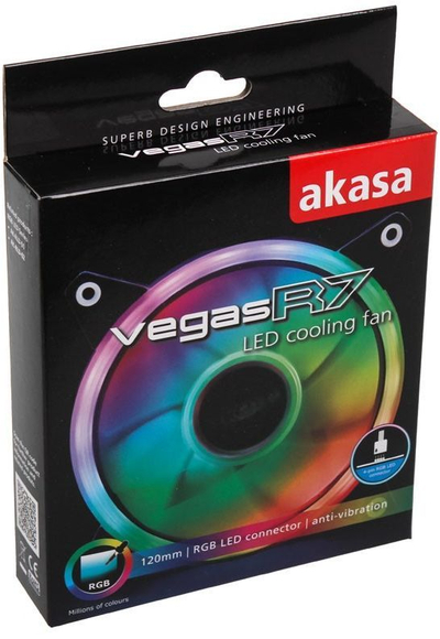Ftohës Akasa Vegas R7 RGB, 120 mm
