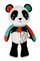 Lodër interaktive pelushi Clementoni Interactive Panda, me zë dhe dritë, bardh e zezë