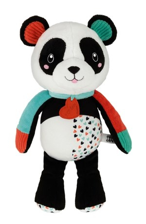 Lodër interaktive pelushi Clementoni Interactive Panda, me zë dhe dritë, bardh e zezë