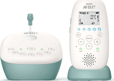 Монитор за бебиња Philips Avent SCD731, аудио дигитален, двонасочна комуникација, бел