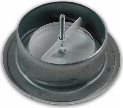 Anemostat ventilimi Awenta Metal Exhaust, Ø150 mm, metal, i bardhë