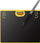 Tablet grafik HUION HS64 Special Edition, stylus pa bateri, 4 butona programueshëm, i zi me të verdhë
