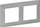 Kornizë dyshe Legrand Valena Life 754132, montim horizontal ose vertikal, alumini