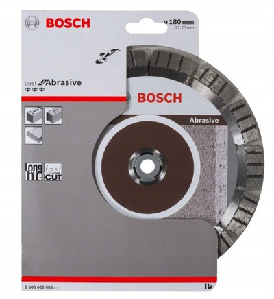 Disk prerës me diamant Bosch 2608602682, 180 mm, vrimë 22.23 mm, gri