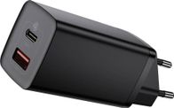 Ngarkues muri Baseus GaN2 Lite CCGAN2L-B01, 65W, 1x USB C 1x USB A, i bardhë