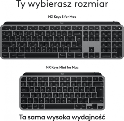 Tastierë Logitech MX, wireless, US INTL, grafit dhe e zezë