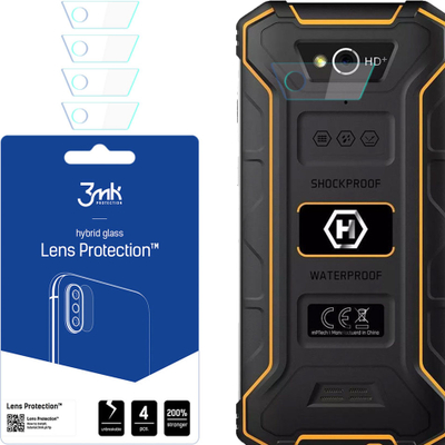Mbrojtëse xhami lente 3mk Lens Protection, për Myphone Hammer Energy 2, 4 copa, transparente
