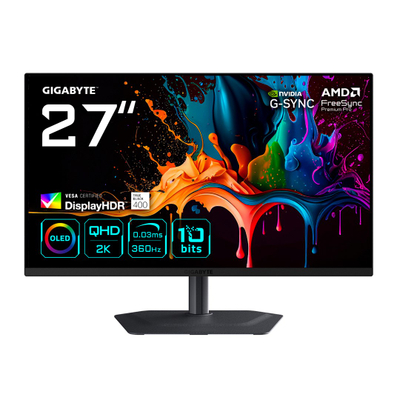 Monitor gaming Gigabyte MO27Q3, 27", OLED QHD 2K, 360Hz, i zi