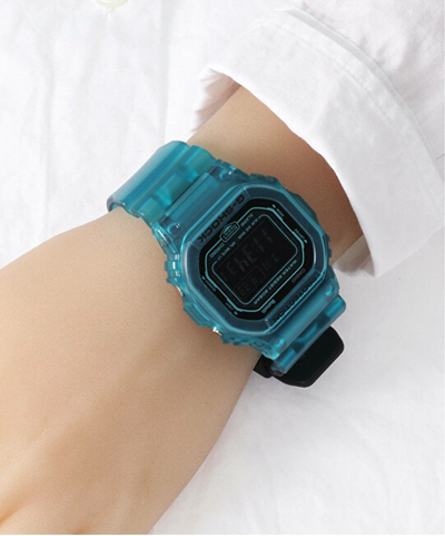 Orë digjitale për meshkuj Casio, e kaltër