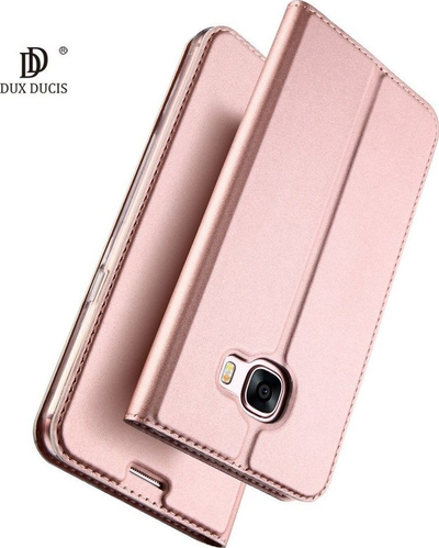 Kuti mbrojtëse Dux Ducis Premium Magnet për Samsung Galaxy J2 Pro 2018 dhe Grand Prime Pro, me kapak, rozë gold