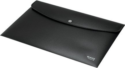 Dosje Wallet Leitz A4, polipropilen PP, material i riciklueshëm, e zezë