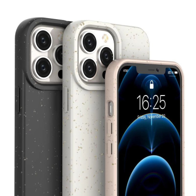 Mbrojtëse telefoni Hurtel Eco Case për iPhone 14 Plus, silikoni i biodegradueshëm, vjollcë