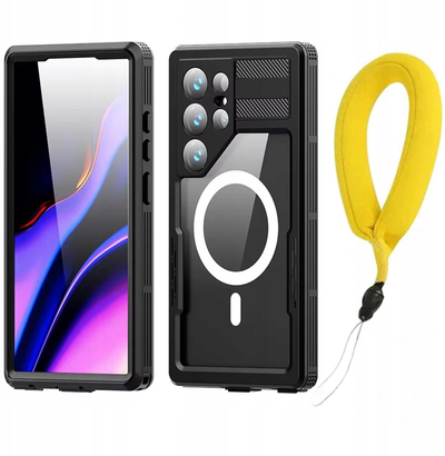 Kuti mbrojtëse IP68 për Samsung Galaxy S24 Ultra, 360°, me rrip, e zezë