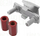 Set dado rafti PATCHBOX dev mount, 19", 50 copë, metalik