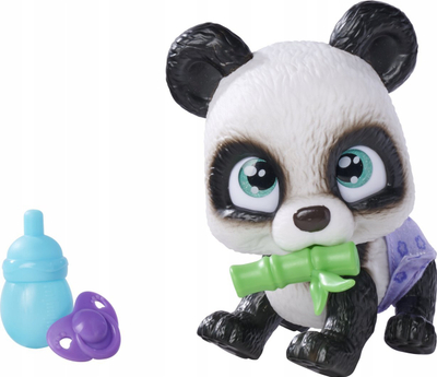 Lodër për lojëra me panda Panda Pamper Patz, 15 cm, me pelenë që ndërron ngjyrë, shumëngjyrëshe