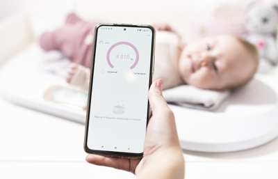Peshore digjitale për bebe Concept KIDO VD4000, ekran digjital, bateri AAA, e bardhë