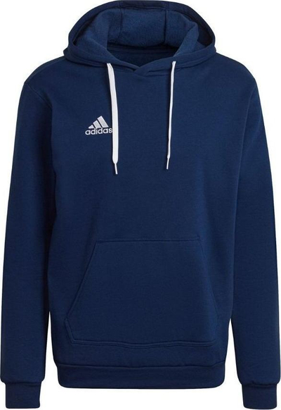 Bluzë me kapuç për burra Adidas Entrada 22 Hoody, pambuk poliestër, H57513, blu navy