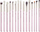 Set furçash për sy Jessup Eyeshadow, 15 copë, natyrale, rozë e hapur