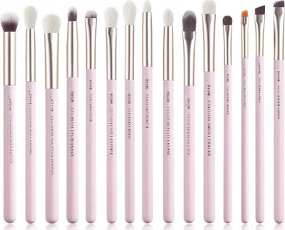 Set furçash për sy Jessup Eyeshadow, 15 copë, natyrale, rozë e hapur