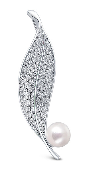 JwL Luxury Pearls Листовна Брошка со Бисер JL0701