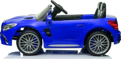 Makina elektrike për fëmijë Lean Toys Mercedes SL65 AMG, me telekomandë, ekran LCD, blu metalike