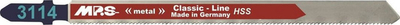 Tehë sharre vertikale MPS 3114 Classic Line, HSS për metal, set 5 copë