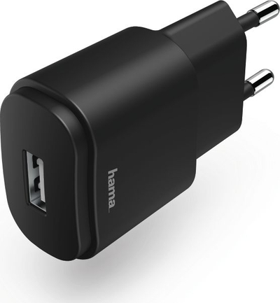 Hama USB полнач за мобилни уреди, црн, за внатрешна употреба, AC брзо полнење
