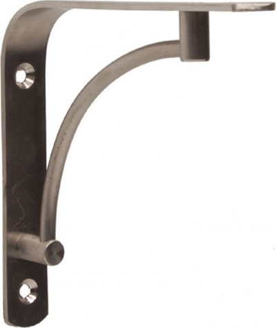 Mbajtëse rafti Homeit Shelf Bracket Circle, 125 x 125 mm, çelik inox