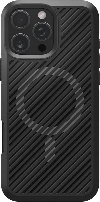 Kapak Spigen Core Armor MagFit për iPhone 16 Pro, i fortë, kompatibil me MagSafe, i zi mat