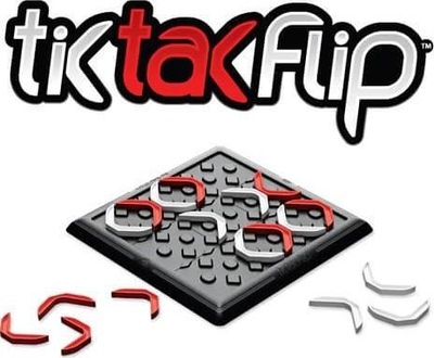 Lojë tavoline Fat Brain Toys TIK Tak Flip, me strategji, për 2 veta, me ngjyra të ndryshme